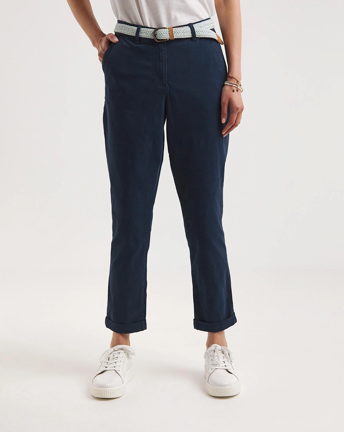 Julipa Chino Trouser With Belt 3 Julipa Chino Trouser With Belt - Image 3