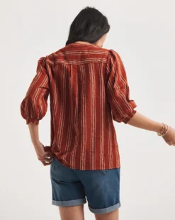 Julipa Lace Trim Button Down Blouse -Cheap Vextalia Store y07eg645727w