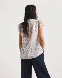 Julipa Frill Sleeve Blouse -Cheap Vextalia Store y07eg685726w