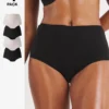 4 Pack Full Fit Cotton BlackBlush Briefs