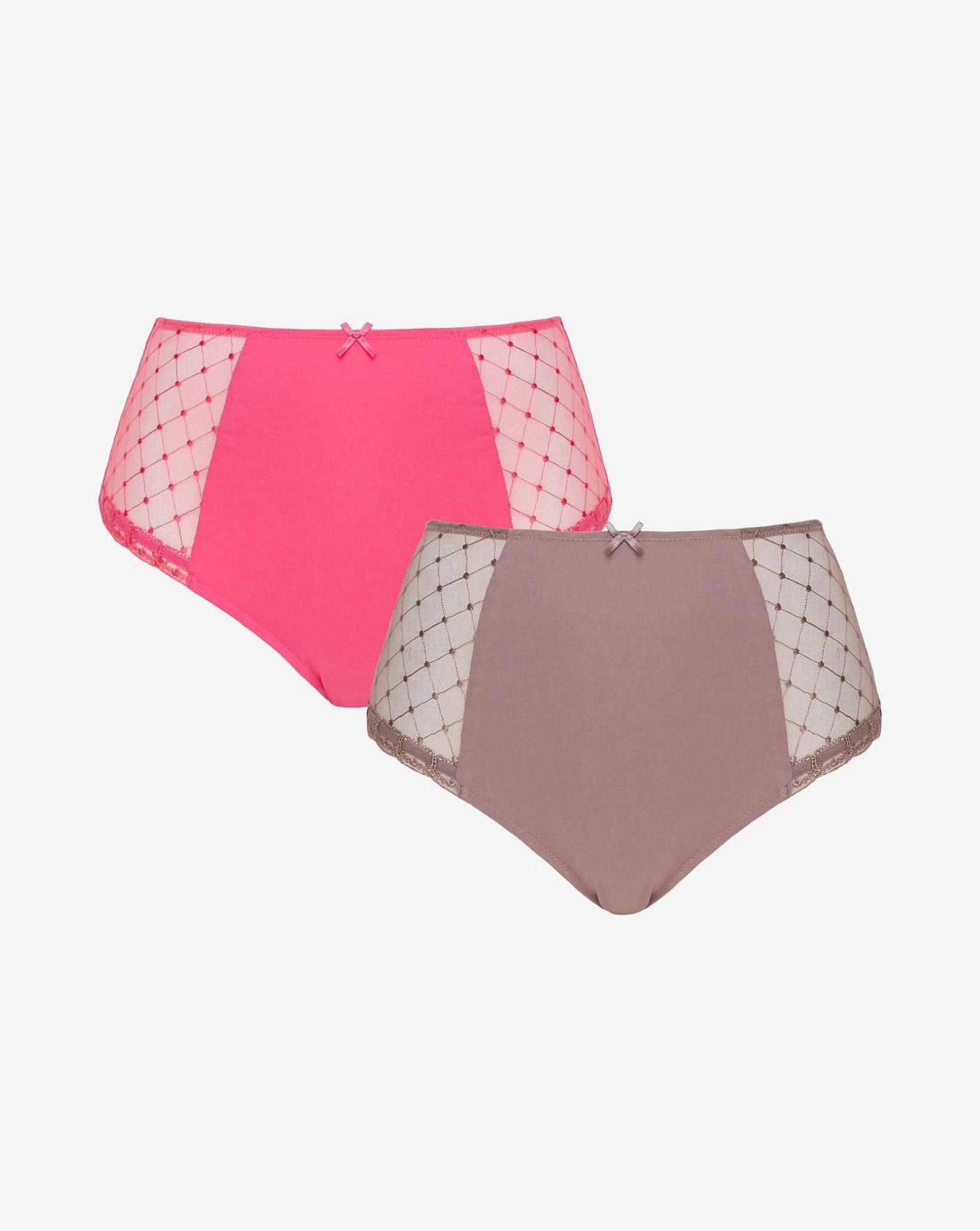 2 Pack Rachel Embroidery Midi Briefs 4 2 Pack Rachel Embroidery Midi Briefs - Image 4