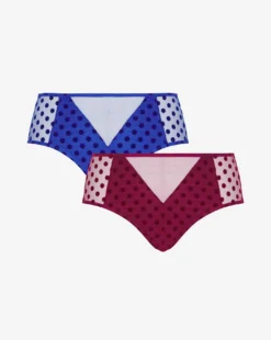 2 Pack Hannah Everyday Spot Mesh Briefs -Cheap Vextalia Store z01oy142954s