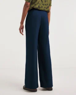 Navy Adjustable Wide Leg Trousers -Cheap Vextalia Store z01xl129708w