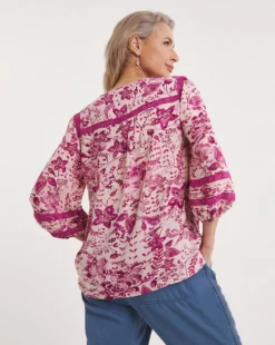 Julipa Lace Trim Blouse -Cheap Vextalia Store z07eg334738w