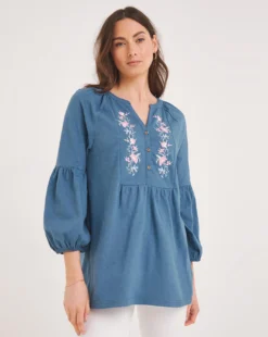 Julipa Embroidered Jersey Top